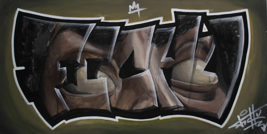 Fichu Colores - Acrylic on canvas 90x46 cm